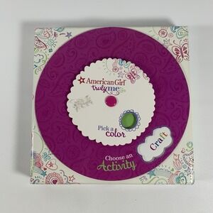 American Girl Truly Me Pick A Color Choose An Activity Wheel Card Set Game